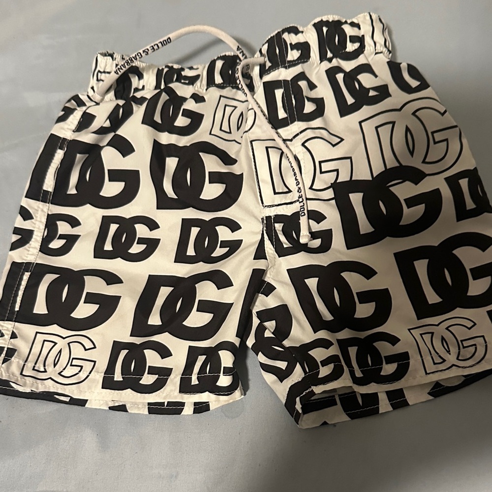 Dolce & Gabbana Monochrome Logo Shorts